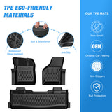 Nilight Floor Mats for Ford Flex 2009 2010 2011 2012 2013 2014 2015 2016 2017 2018 2019 All Weather Custom Fit Heavy Duty Floor Liners, view 3