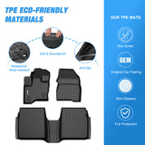 Nilight Floor Mats for Ford Flex 2009 2010 2011 2012 2013 2014 2015 2016 2017 2018 2019 All Weather Custom Fit Heavy Duty Floor Liners, view 3