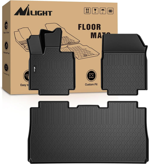 Nilight Floor Mats for Tesla Cybertruck Cyber Truck 2023 2024 2025 2026 All Weather Custom Fit Heavy Duty Floor Liners