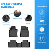 Nilight Floor Mats for Toyota Camry 2025 (Hybrid Only) All Weather Custom Fit Heavy Duty Floor Liners, view 3