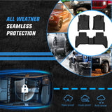 Nilight Floor Mats for Toyota Tacoma Double Cab 2005 2006 2007 2008 2009 2010 2011 2012 2013 2014 2015 All Weather Custom Fit Heavy Duty Floor Liners, view 5