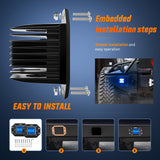 Nilight Flush Mount LED Light Pods 2 PCS 42 W Blue Upgraded Spot Flood Combo Bumper Driving Fog Fishing Hunting Emergency Safety Signal Lighting for UTV Pickup Van Boat Tractor, view 4