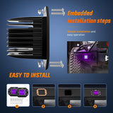 Nilight Flush Mount LED Light Pods 2 PCS 42 W Purple Upgraded Spot Flood Combo Bumper Driving Decoration Neon Light Bar Off Road Lights 12V 24V Lighting for Truck ATV UTV SUV Pickup Van Boat Tractor, view 4