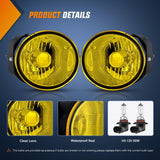 Nilight Fog Light Assembly Compatible with 2000 2001 Nissan Maxima 2002 2003 Sentra&Frontier 2004 Xterra Amber Lens Lamps Replacement, view 2
