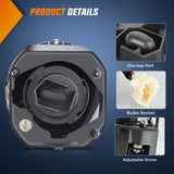 Nilight Fog Light Assembly Compatible with 2000 2001 Nissan Maxima 2002 2003 Sentra&Frontier 2004 Xterra Amber Lens Lamps Replacement, view 5