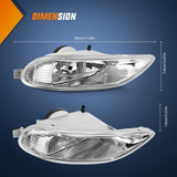 Nilight 2002 2003 2004 Toyota Camry 2005 2006 2007 2008 Corolla 2002 2003 Solara Fog Light Assembly Clear Lens 9006 55W Bulbs, view 4