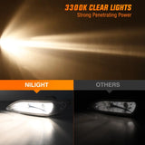 Nilight 2002 2003 2004 Toyota Camry 2005 2006 2007 2008 Corolla 2002 2003 Solara Fog Light Assembly Clear Lens 9006 55W Bulbs, view 6