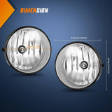 Nilight 2005 2006 2007 2008 2009 2010 2011 Toyota Tacoma 2007 2008 2009 2010 2011 2012 2013 Tundra 2008 2009 2010 2011 2012 2013 2014 2015 2016 2017 Sequoia 2004 2005 2006 Solara Fog Light Assembly H10 42W Bulbs, view 4
