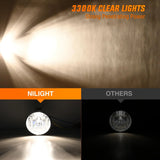Nilight 2005 2006 2007 2008 2009 2010 2011 Toyota Tacoma 2007 2008 2009 2010 2011 2012 2013 Tundra 2008 2009 2010 2011 2012 2013 2014 2015 2016 2017 Sequoia 2004 2005 2006 Solara Fog Light Assembly H10 42W Bulbs, view 6