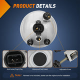 Nilight Fog Light Assembly Compatible with 2007 2008 2009 2010 2011 2012 2013 Chevy Avalanche Suburban Tahoe GMC Yukon Acadia Ford Mustang Pontiac 2015 2016 2017 Silverado Colorado H16 Bulbs, view 3