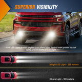 Nilight Fog Light Assembly Compatible with 2019 2020 2021 2022 2023 Chevrolet Silverado 1500 2020-2023 Chevy Silverado 2500HD 3500HD Smoke Lens Driver and Passenger Side, view 6