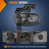 Nilight 1999 2000 2001 2002 GMC Sierra 1500 2500 2001 2002 Sierra 1500HD 2500HD 3500 2000 2001 2002 2003 2004 2005 2006 Amber Yukon Fog Light Assembly, view 3