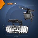 Nilight 1999 2000 2001 2002 GMC Sierra 1500 2500 2001 2002 Sierra 1500HD 2500HD 3500 2000 2001 2002 2003 2004 2005 2006 Yukon Fog Light Assembly, view 6