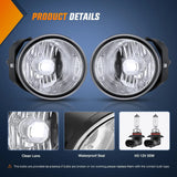 Nilight 2000 2001 Nissan Maxima 2000 2001 2002 2003 Sentra Frontier 2002 2003 2004 Xterra Fog Light Assembly Clear Lens, view 2