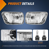 Nilight Fog Lights Assembly Compatible with 2002 2003 2004 2005 2006 2007 2008 2009 Chevy Trailblazer 2003-2008 Isuzu Ascender Bumper Lights w/12V 27W Bulbs (NOT Fit 2007-2009 TRAILBLAZER SS Models), view 2