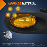 Nilight Fog Lights Assembly Compatible with 2002 2003 2004 Acura RSX Left Driver and Right Passenger Side Amber Lens w/H11 12V 55W Bulbs, view 5