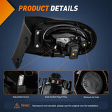 Nilight Fog Lights Assembly Compatible with 2002 2003 2004 Acura RSX Left Driver and Right Passenger Side Clear Lens H11 12V 55W Bulbs, view 3