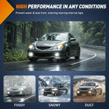 Nilight Fog Lights Assembly Compatible with 2002 2003 2004 Acura RSX Left Driver and Right Passenger Side Clear Lens H11 12V 55W Bulbs, view 5