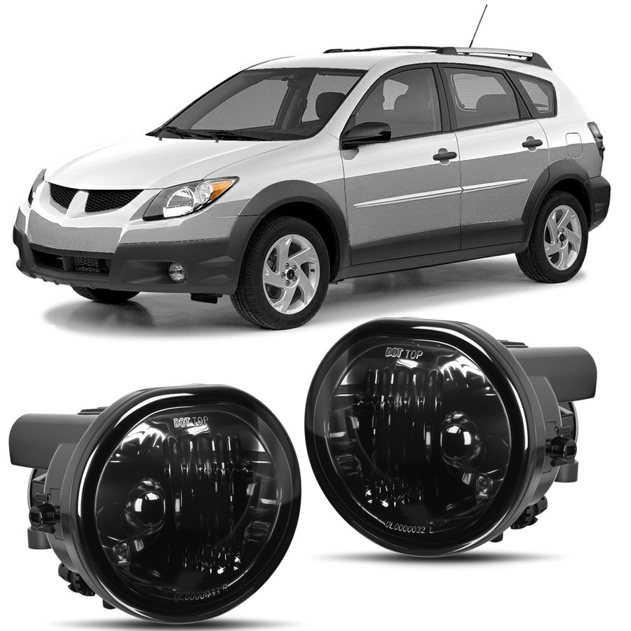 Nilight Fog Lights Assembly Compatible with 2003 2004 2005 2006 2007 2008 Toyota Matrix 2003-2008 Pontiac Vibe 2004-2010 Scion TC Smoke Lens w/9006 12V 55W