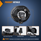 Nilight Fog Lights Assembly Compatible with 2003 2004 2005 2006 2007 2008 Toyota Matrix 2003-2008 Pontiac Vibe 2004-2010 Scion TC Smoke Lens w/9006 12V 55W, view 3