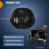 Nilight Fog Lights Assembly Compatible with 2003 2004 2005 2006 2007 2008 Toyota Matrix 2003-2008 Pontiac Vibe 2004-2010 Scion TC Smoke Lens w/9006 12V 55W, view 4