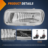 Nilight Fog Lights Assembly Compatible with 2004 2005 2006 Ford F-150 F150 Left Driver and Right Passenger Side Clear Lens w/H10 12V 42W Bulbs, view 2