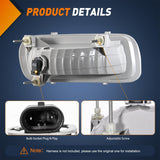 Nilight Fog Lights Assembly Compatible with 2004 2005 2006 Ford F-150 F150 Left Driver and Right Passenger Side Clear Lens w/H10 12V 42W Bulbs, view 3