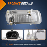 Nilight Fog Lights Assembly Compatible with 2004 2005 2006 Ford F-150 F150 Left Driver and Right Passenger Side Smoke Lens w/H10 12V 42W Bulbs, view 3