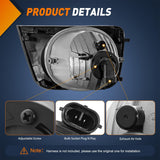 Nilight Fog Lights Assembly Compatible with 2006 2007 2008 2009 Toyota 4runner Left Driver and Right Passenger Side Clear Lens w/9006 12V 51W Bulbs, view 3