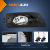 Nilight Fog Lights Assembly Compatible with 2006 2007 Honda Accord Sedan 4 Door w/H11 12V 55W Bulbs Clear Lens Driver and Passenger Side, view 3