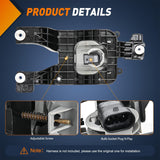 Nilight Fog Lights Assembly Compatible with 2008 2009 2010 FORD F-250 F-350 F-450 F-550 F250 F350 F450 F550 SUPER DUTY Clear Lens w/H10 12V 42W Bulbs, view 3