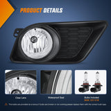 Nilight Fog Lights Assembly Compatible with 2011 2012 2013 2014 Dodge Charger (Not fit SRT8 Models) w/9006 12V 51W Bulbs Clear Lens, view 2