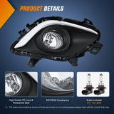 Nilight Fog Lights Assembly Compatible with 2013 2014 2015 MAZDA 6 Clear Lens Driver and Passenger Side H11 12V 55W Bulbs, view 2