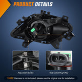 Nilight Fog Lights Assembly Compatible with 2013 2014 2015 MAZDA 6 Clear Lens Driver and Passenger Side H11 12V 55W Bulbs, view 3