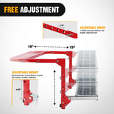 Nilight Folding Heavy Duty Red Tire Step To Fit tires from 10Inch to 15Inch Tire Width, view 5