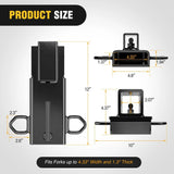 Nilight Forklift Trailer Hitch Attachment Fits 2 Inch Receiver Black, view 2