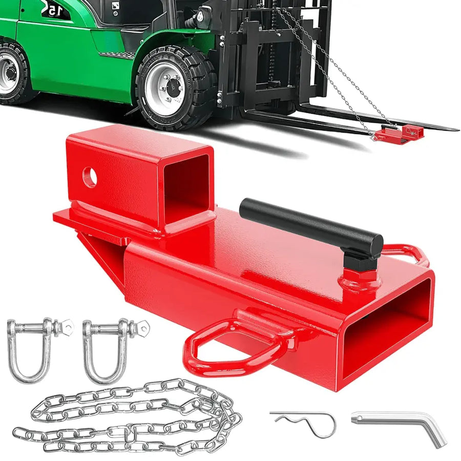 Nilight Forklift Trailer Hitch Attachment Fits 2 Inch Receiver Red