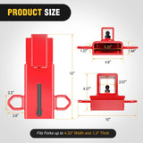 Nilight Forklift Trailer Hitch Attachment Fits 2 Inch Receiver Red, view 2