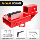Nilight Forklift Trailer Hitch Attachment Fits 2 Inch Receiver Red, view 4