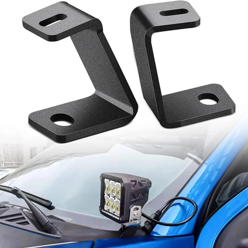 Nilight Front A-Pillar Ditch Light Hood Mounts For 2017 2018 2019 2020 2021 2022 2023 Ford F150 Raptor | 2015 2016 2017 2018 2019 2020 2021 2022 2023 F150