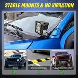 Nilight Front A-Pillar Ditch Light Hood Mounts For 2017 2018 2019 2020 2021 2022 2023 Ford F150 Raptor | 2015 2016 2017 2018 2019 2020 2021 2022 2023 F150, view 5