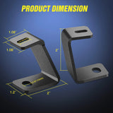 Nilight Front A-Pillar Ditch Light Hood Mounts For 2017 2018 2019 2020 2021 2022 2023 Ford F150 Raptor | 2015 2016 2017 2018 2019 2020 2021 2022 2023 F150, view 6