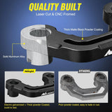 Nilight Front A-Pillar Hood Cowl Mounts For 2018 2019 2020 2021 2022 2023 Jeep Wrangler JL/JLU 2020 2021 2022 2023 Gladiator JT, view 2