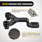Nilight Front A-Pillar Dual Hood Mounts For 2018 2019 2020 2021 2022 2023 Jeep Wrangler JL/JLU 2020 2021 2022 2023 Gladiator JT, view 3