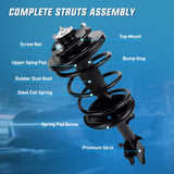 Nilight Front and Rear Struts Shocks Complete Assembly Kit Fit for Honda Pilot 2003-2008 Acura MDX 2001 2002, Pair Front Struts Coil Spring & 2 Rear Shock Absorber Replace OE#171451 171452 37246, 4PCS, view 3