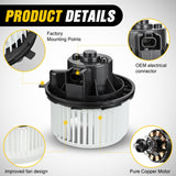 Nilight Front Blower Motor for Chevy Tahoe 2007 2008 2009 2010 2011 2012 2013 2014, Silverado, Avalanche, Suburban, GMC Yukon, Sierra, Cadillac Escalade - Replaces 22741027, 700164, view 5
