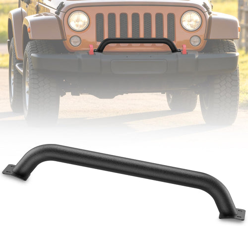Nilight Front Brush Guard, Compatible with 2018-2025 Jeep Wrangler JL, 2019-2025 Gladiator JT, Steel Bar Grille Guard Fits Factory Rubicon Steel Bumper,3.12 inch Height to Clear Winch
