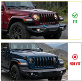 Nilight Front Brush Guard, Compatible with 2018-2025 Jeep Wrangler JL, 2019-2025 Gladiator JT, Steel Bar Grille Guard Fits Factory Rubicon Steel Bumper,3.12 inch Height to Clear Winch, view 4