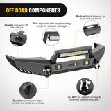 Nilight 1999 2000 2001 2002 2003 2004 Jeep Grand Cherokee WJ Front Bumper Winch Plate Offroad 120W Light Bar 18W Light Pods, view 4