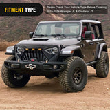 Nilight Front Bumper Grill Cover for 2018 2019 2020 2021 2022 2023 2024 2025 Wrangler JL and Gladiator JT with LED Amber Lights Matte Black (25% OFF Final Checkout), view 5